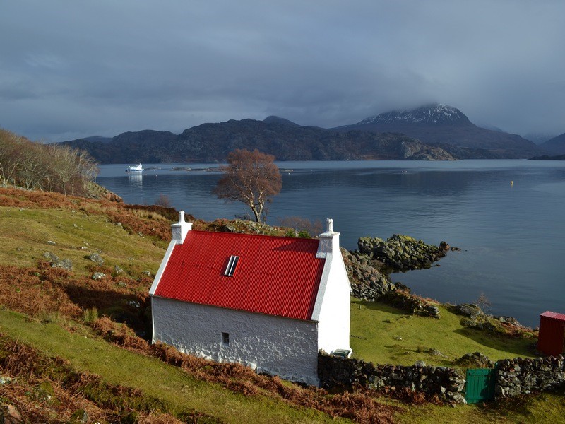 traditional croft at torridon